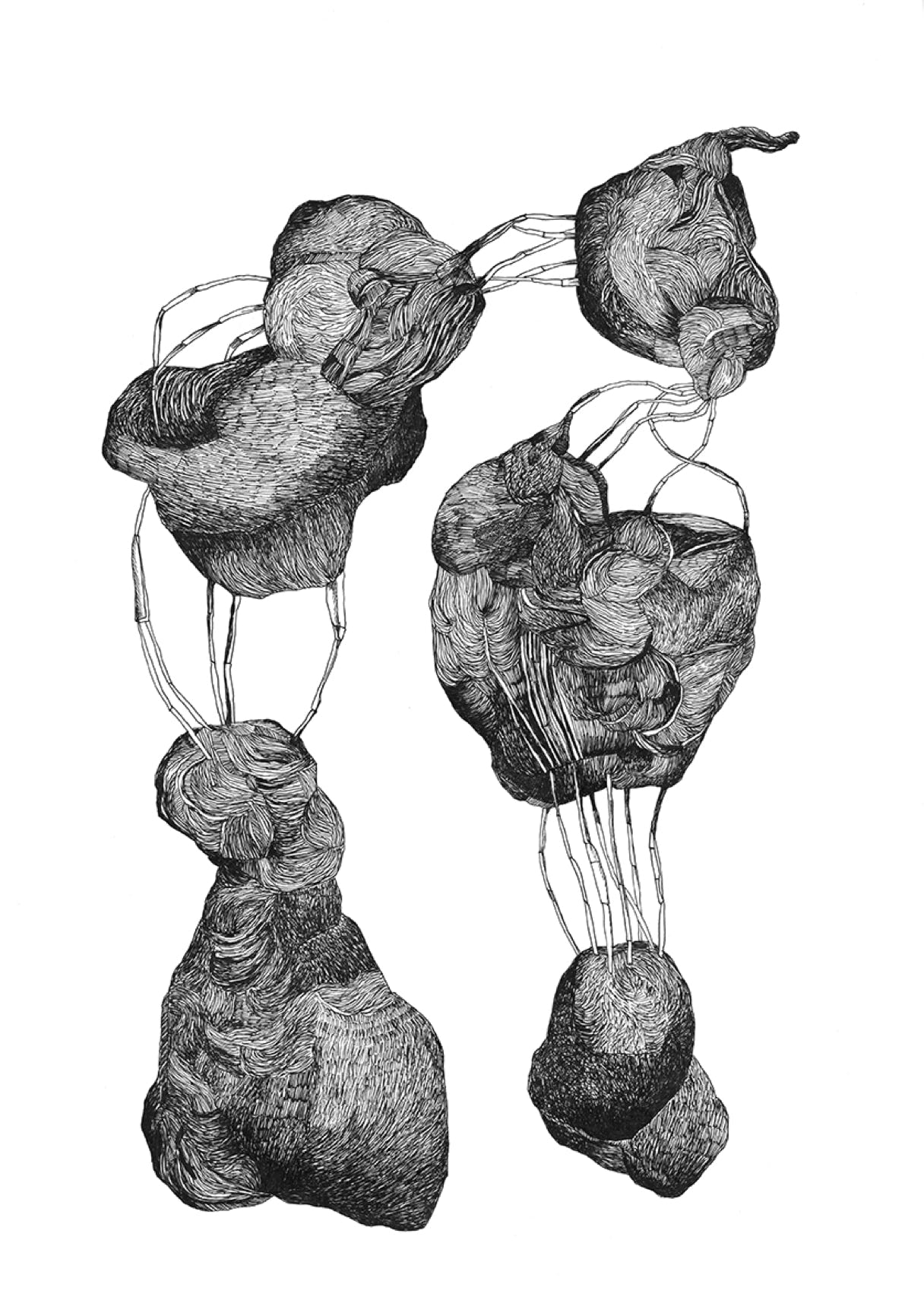 Dessin contemporain abstrait, 2025, Roubaix