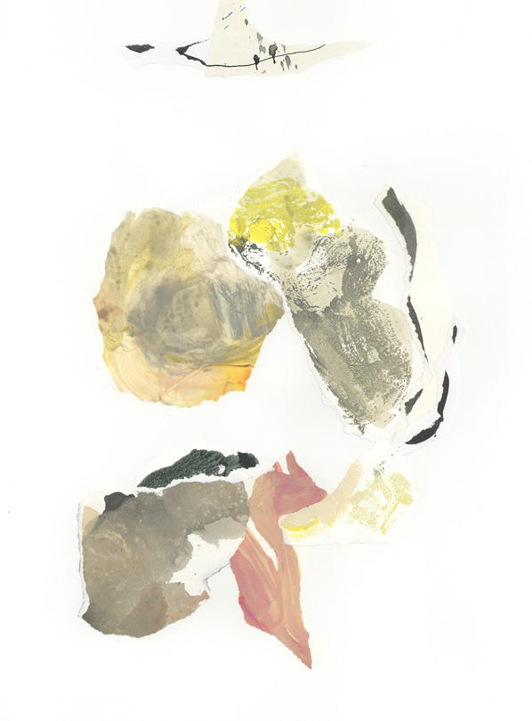 collage art - contemporary art, painting / peinture abstraite