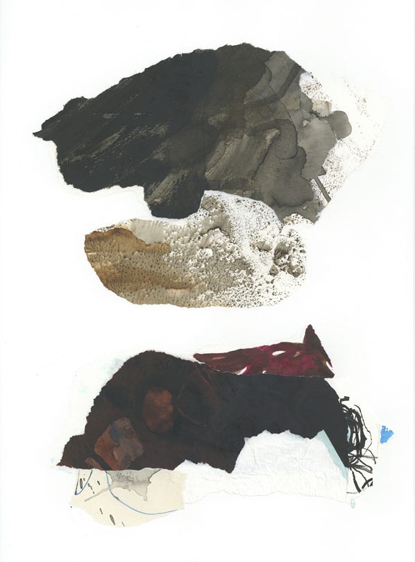 collage art - contemporary art, painting / peinture abstraite
