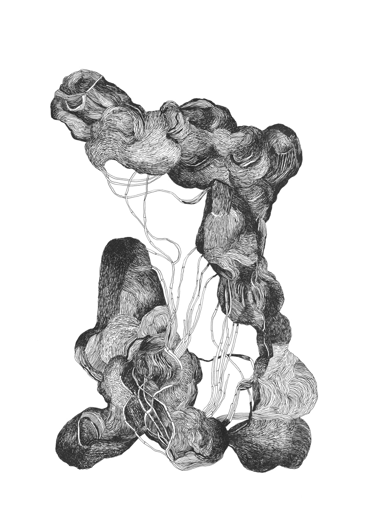 Dessin contemporain abstrait, 2025, Roubaix