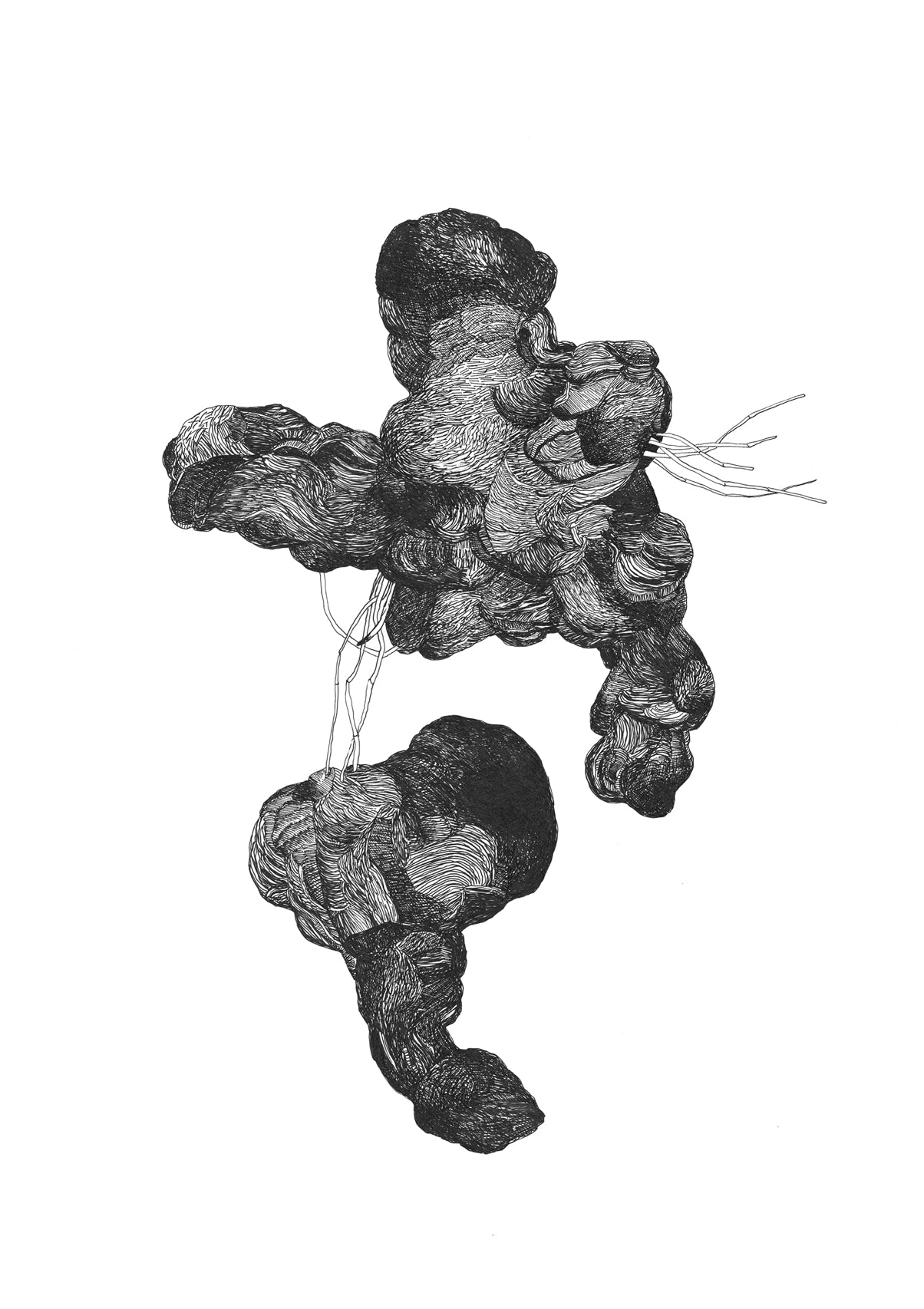 Dessin contemporain abstrait, 2025