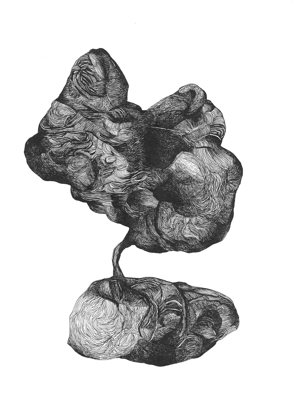 Dessin contemporain abstrait, 2025, Roubaix